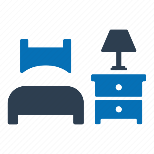 Bed, lamp, single, table icon - Download on Iconfinder