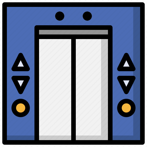 Elevator, hotel, service, transportation, doors, electronics icon - Download on Iconfinder