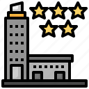 five, stars, hotel, vacations, urban, buildings 