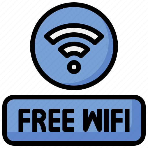 Free, wifi, hotel, service, signal, communications icon - Download on Iconfinder