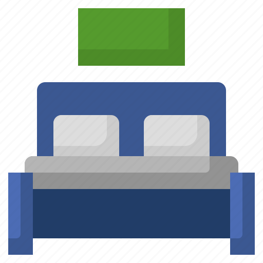 Double, bed, bedroom, hotel, sleeping icon - Download on Iconfinder