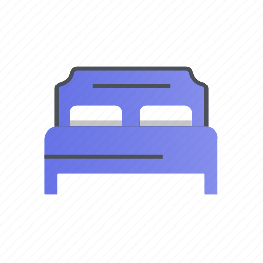 Bed, double, furniture, hotel, room icon - Download on Iconfinder