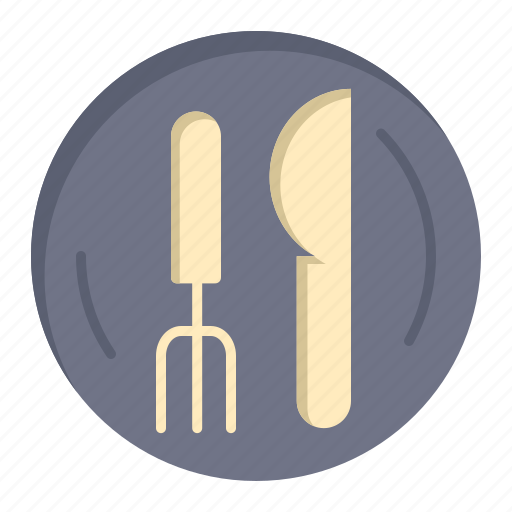 Hotel, kneef, plate, service icon - Download on Iconfinder