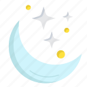moon, night, space, star, weather