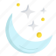 moon, night, space, star, weather 
