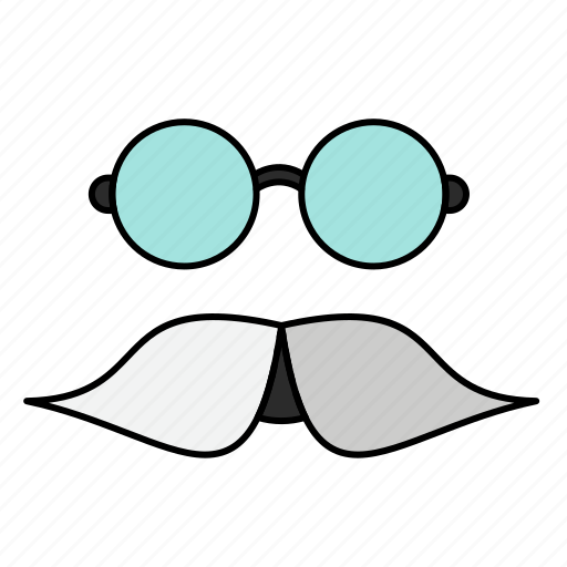 Glasses, hipster, men, moustache, movember icon - Download on Iconfinder