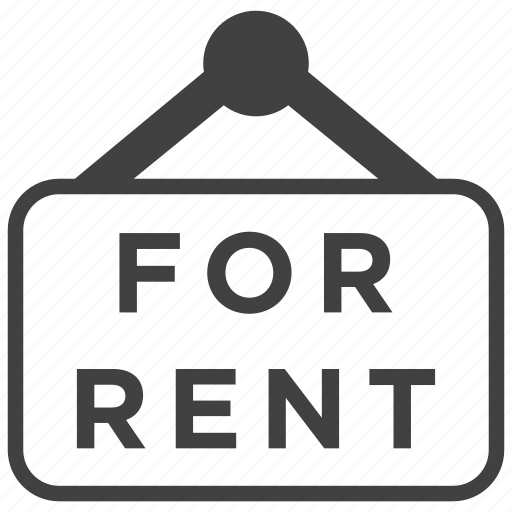 Rent, for rent, home, house, real estate, property, sign icon - Download on Iconfinder
