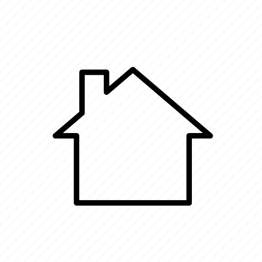 Empty, house, with, chimney, estate, property icon - Download on Iconfinder