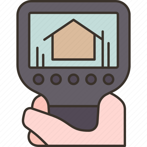 Thermography, house, building, temperature, detection icon - Download on Iconfinder