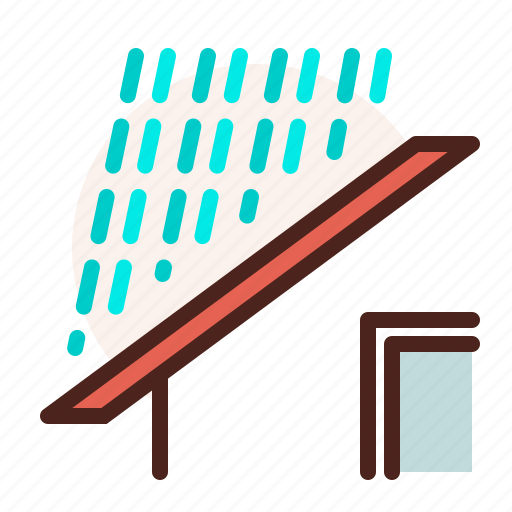 Building, home, house, rain, roof, weather icon - Download on Iconfinder