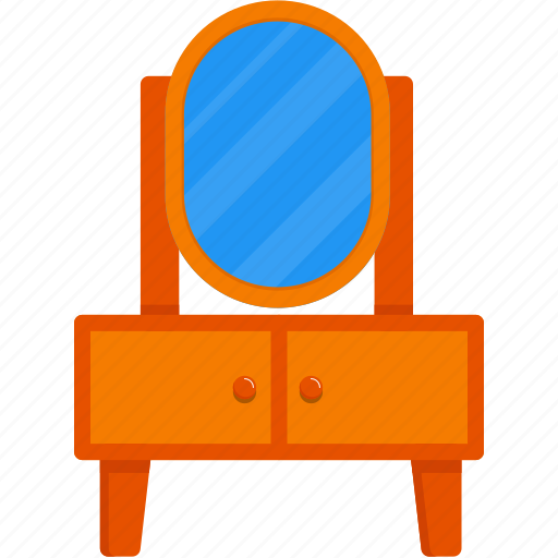 Beauty, dresser, dressing table, furniture, furniture and household, mirror, table icon - Download on Iconfinder