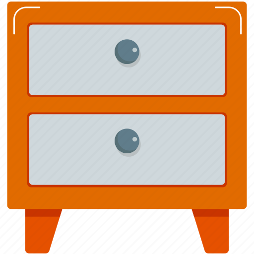Bed side, desk, drawers, furniture, home, storage, table icon - Download on Iconfinder