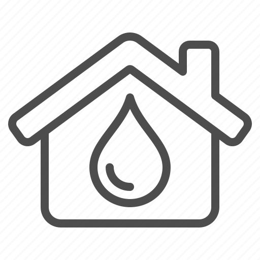 House, plumbing, water, waterdrop, droplet icon - Download on Iconfinder