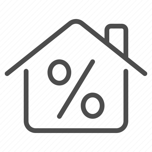 House, percent, percentage, mortgage, real estate icon - Download on Iconfinder