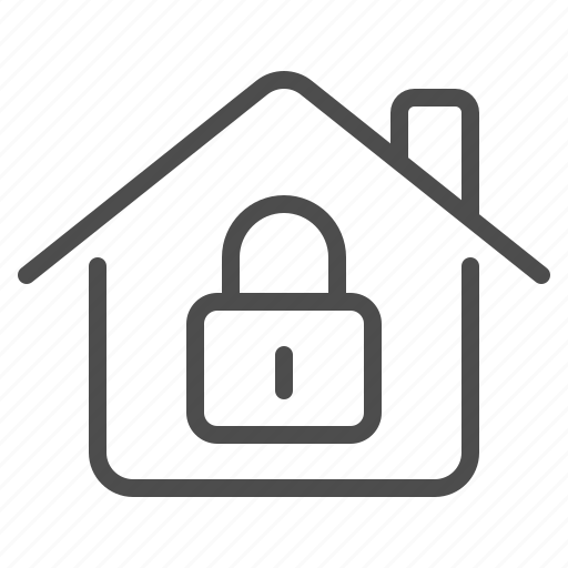 House, home, security, lock, locked, smart home icon - Download on Iconfinder