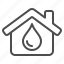 house, home, plumbing, water, droplet, building 