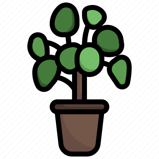 Chinese, money, luck, tree, plant, pot icon - Download on Iconfinder