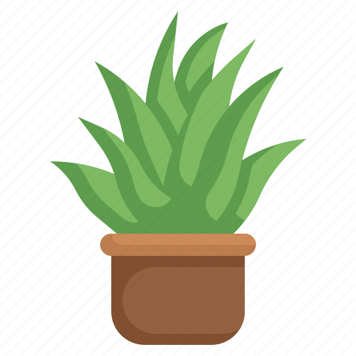 Aloe, vera, plant, pot, farming, and, gardening icon - Download on Iconfinder