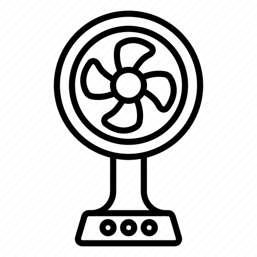Cooling, standing, fan, electronic, floor icon - Download on Iconfinder