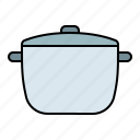 crock, pot, pan, household
