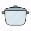 crock, pot, pan, household 