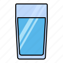glass, water, drink, household