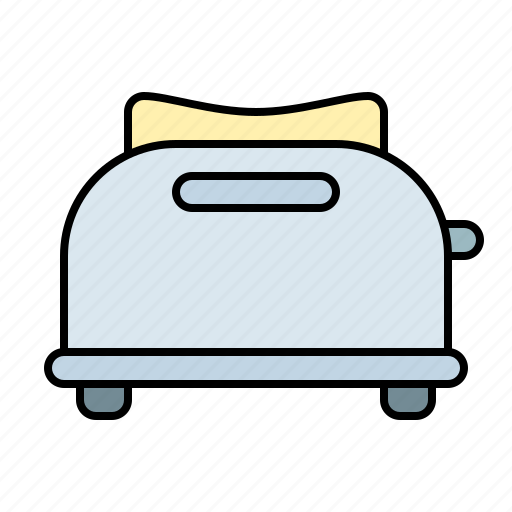 Toaster, toast, bread, household icon - Download on Iconfinder