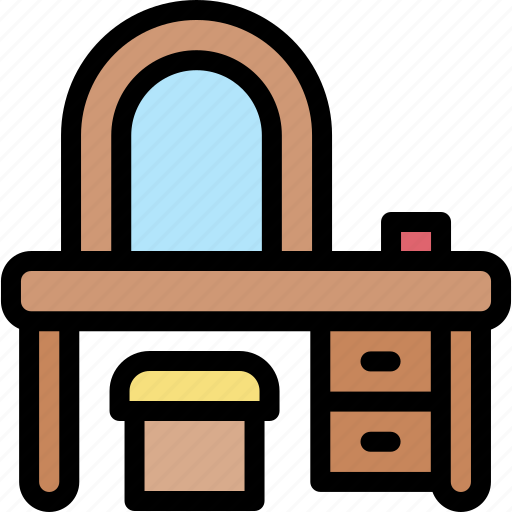 Dressing, table, room, furniture, and, household icon - Download on Iconfinder