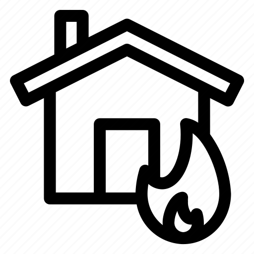 House, fire, household, home, building icon - Download on Iconfinder