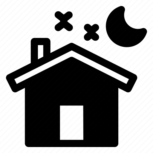 1, house, night, household, home, building icon - Download on Iconfinder