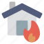 1, house, fire, household, home, building 