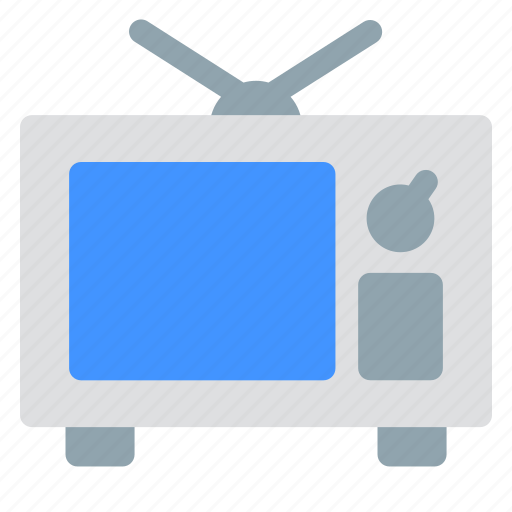 1, tv, retro, household, television, vintage icon - Download on Iconfinder