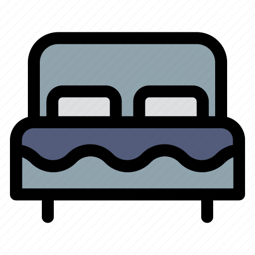 1, bed, front, household, bedroom, sleep icon - Download on Iconfinder