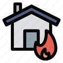 1, house, fire, household, home, building