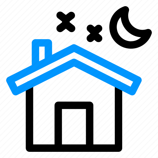 House, night, household, home, building icon - Download on Iconfinder