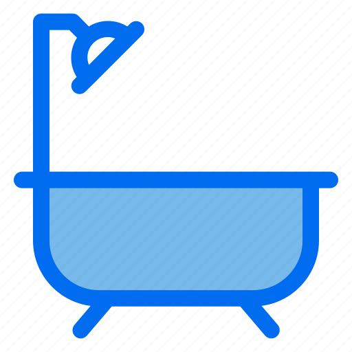Bath, household, shower, bathtub, water icon - Download on Iconfinder
