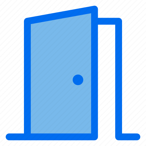 Door, open, household, exit, enterance icon - Download on Iconfinder