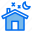 1, house, night, household, home, building 