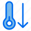 1, temperature, arrow, down, household, thermometer 