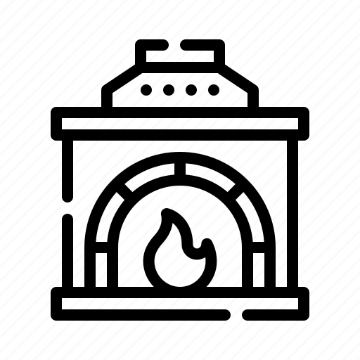 Fireplace, room, house, living, winter, interior, burn icon - Download on Iconfinder