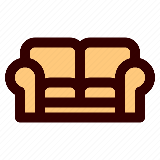 Household, furniture, interior, equipment, sofa, living room icon - Download on Iconfinder
