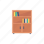 book, drawer, library, shelf 