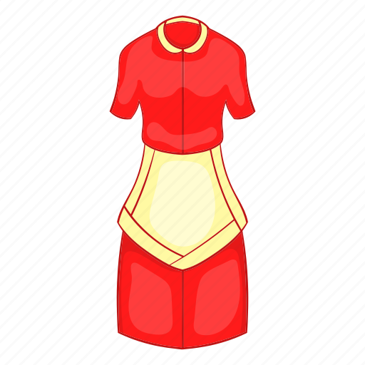 Apron, beautiful, cartoon, costume, dress, housewife, lady icon - Download on Iconfinder