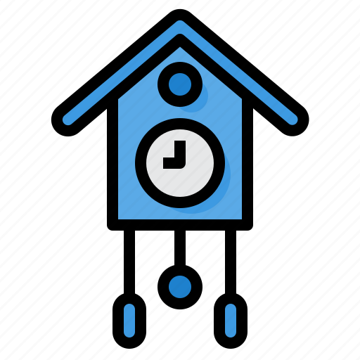 Birds, clock, coucou, house, time, vintage icon - Download on Iconfinder