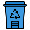 bin, can, garbage, recycle, trash