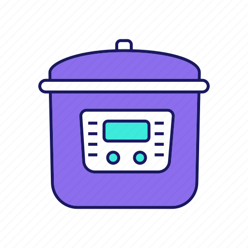 Cooking, crock-pot, kitchen appliance, multi cooker, multicooker, slow cooker icon - Download on Iconfinder