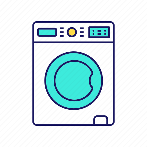 Clothing, laundry, machine, wash, washer, washing, washing machine icon - Download on Iconfinder