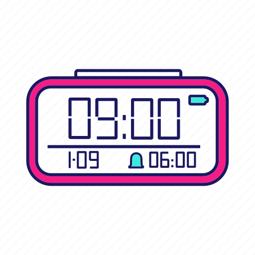 Alarm, clock, digital, electronic, time, timer, watc icon - Download on Iconfinder