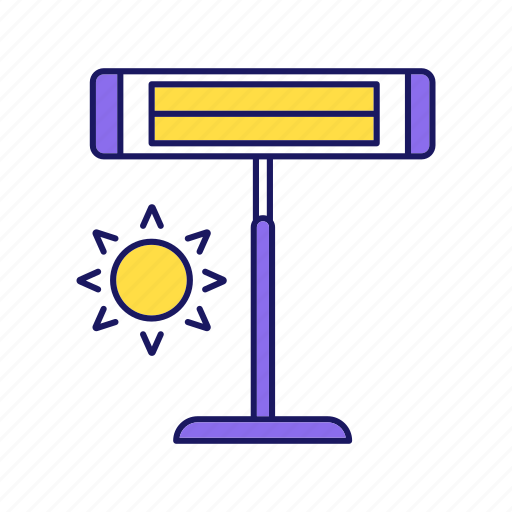 Appliance, heat lamp, heater, heating lamp, infrared heater, portable, solar icon - Download on Iconfinder