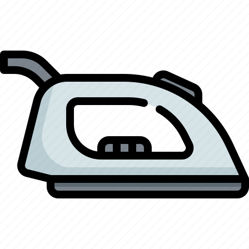 Iron, laundry, ironing, appliance, clothing, cloth icon - Download on Iconfinder